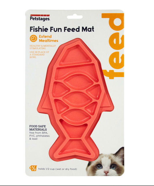 Fishie Fun Slow Feeder Cat Bowl