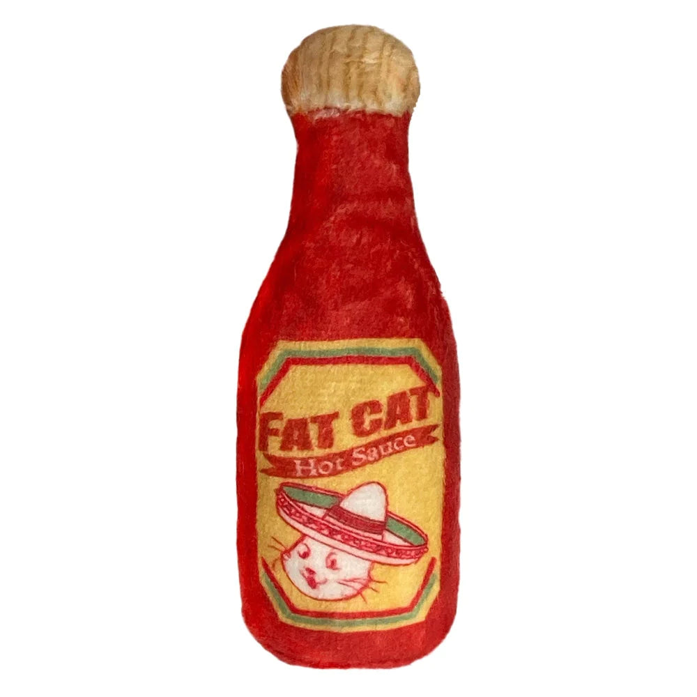 Fat Cat Hot Sauce Plush Cat Toy