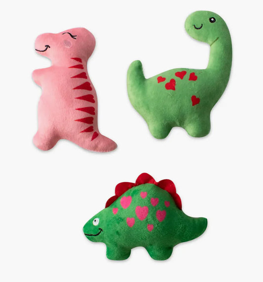 You Are Dino-Mite Plush Dog Toys, Set of 3
