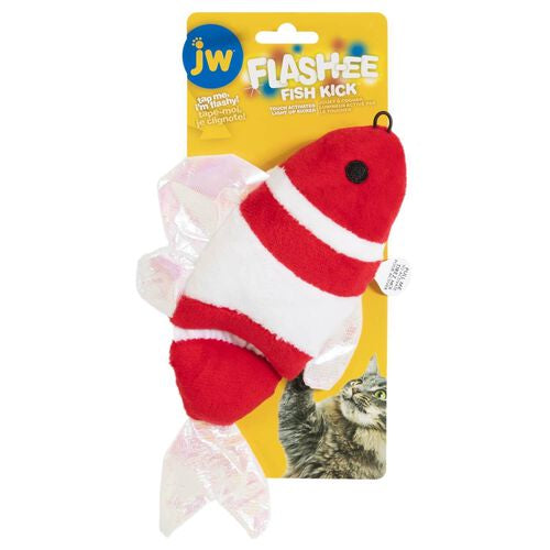 JW® Flash-ee Fish Kicker Cat Toy