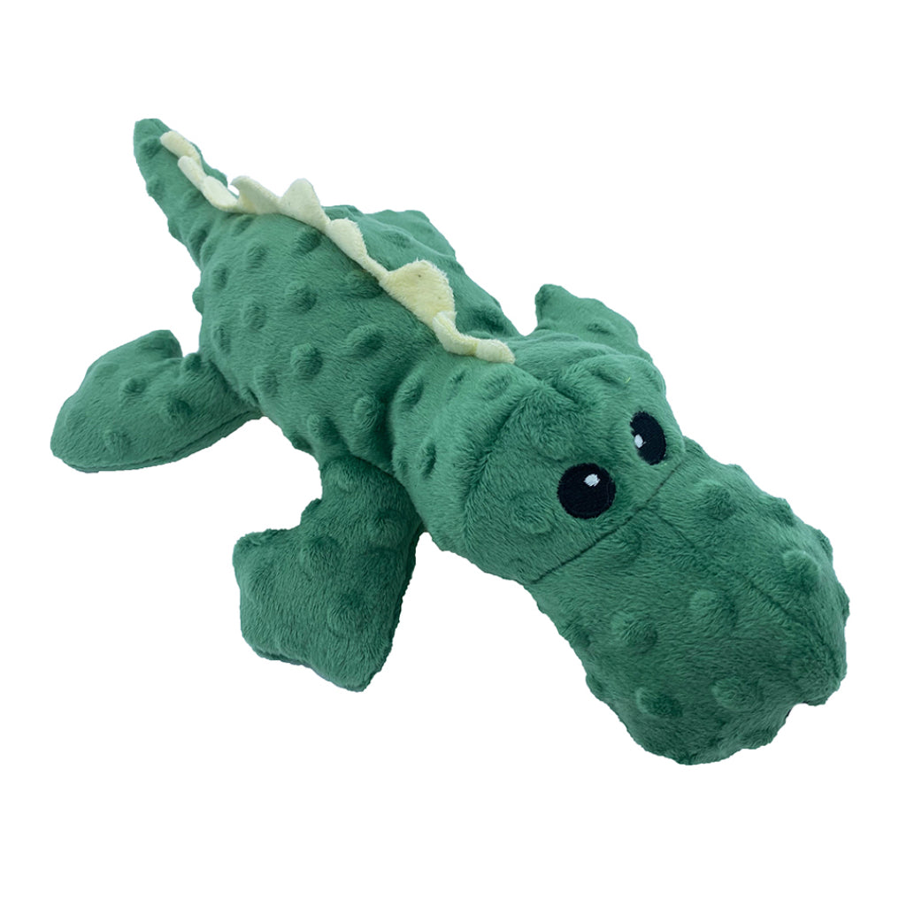 14" Dotty Friends Crocodile Plush Dog Toy