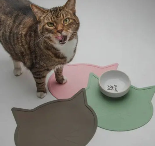 Cat Silicone Dish Mat